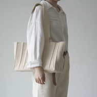 編織可翻面肩背包_大款/燕麥白