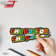 Rossi the doctor, 2pcs, Rossi 46 stickers, helmet stickers, motorbikes sticker motor