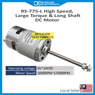 RS-775-L High Speed, Large Torque & Long Shaft DC Motor [Motor DC-775-L Batang Panjang]