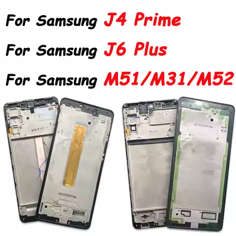 NEW Middle Frame For Samsung J5 Pro J4 Core J410 J6 J600 J6 Plus Front Housing LCD Frame Bezel Plate