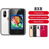 8XR Ultra Small Mobile Phone 1.77-Inch Touch Screen Can Insert Card Mini Mobile Phone Straight Funct