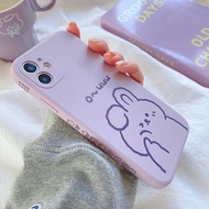OPPO F5/F5 YOUTH, F7, F9/F9 PRO, F1S, A71, A83, A37, A1K - LILAC CUTE BUNNY SOFT CASE CASING COVER V