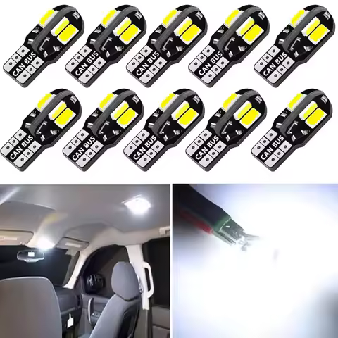 10/20X LED W5W Canbus T10 Car Interior Light for Land Rover V8 Discovery 4 2 3 X8 Freelander 2 Defen