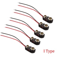 5/10Pcs I Type Battery Snap Cable Connector I-Shape Plastic Hard Shell 9 Volt Battery Clips Buckle A