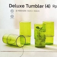 Tupperware Deluxe Tumbler (Tupperware Glass) 400 ml...1 set 4pcs
