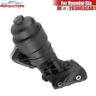Auto Parts Engine Oil Filter Housing 263003CAB1 For Kia Sedona Cadenza Sorento Hyundai Santa Fe XL A