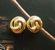 Vintage Jewelry 西洋古董飾品 MONET 摩登簡約 針式耳環