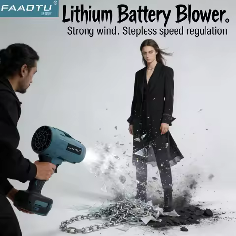 FAAOTU Violent Blower Turbo Jet Fan 18V Electric Air Duster Wind Speed Turbo Rechargeable Cleanin To