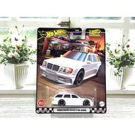 HOT WHEELS PREMIUM MERCEDES benz E 36 AMG WHITE BOULEVARD DIECAST HOTWHEELS