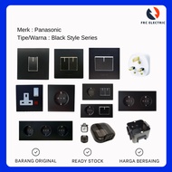 Saklar Panasonic Hitam Style Black Series - Saklar Listrik Style Panasonic - Sakelar Listrik Panason