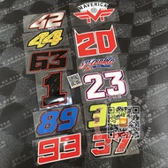 Sika Car Sticker GP rider rider mm93 Quartararo Pattern Car Sticker