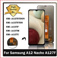 6.5"original LCD For Samsung A12 Nacho A127 SM-A127F A12S LCD with frame Display Touch Screen Digitizer Assembly Replacement