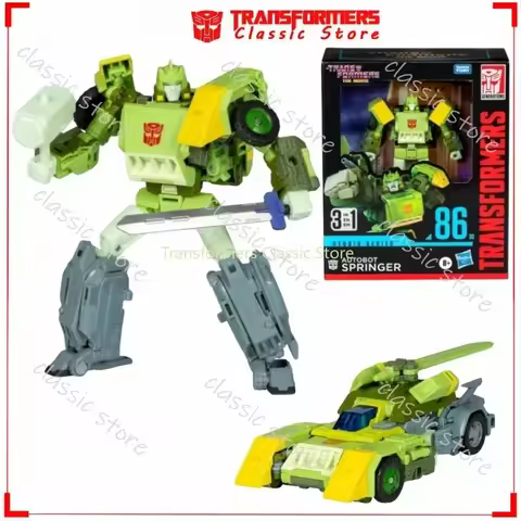 Transformers Toys Studio Series SS-86-30 Leader Class Springer Classic Cybertron Autobots Action Fig