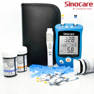 Sinocare - AQ UC 血糖機尿酸機2合1測試儀 (國際版本) 主機套裝 (主機連50血糖試紙+25尿酸試紙+50針) 血糖機