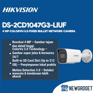 HIKVISION DS-2CD1047G3-LIUF 4 MP COLORVU 3.0 FIXED BULLET NETWORK CAMERA WITH BUILT-IN MIC & MICRO S