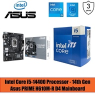 Intel Core i5-14400 Bundle Asus PRIME H610M DDR4 LGA1700 Mainboard (PWP)