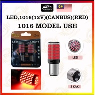 LED 1016 Lampu Mentol Merah Brake Light Bulb Led 1016 12V Canbus LED Brake Signal Tail Light Bulb (1