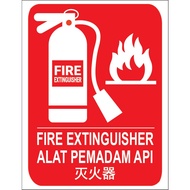 Fire Extinguisher PVC Sticker /Pelekat PVC Pemadam Api /灭火器 PVC 贴纸