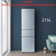 Xiaomi Three Open Door Energy Saving Small Refrigerator 215L Mijia Three-Door fridge Household Freezer Refrigerated freezer cabinet Ultra-Thin cooling box Rental Dormitory Beauty Refrigerator cooler box Gift Mi Home Small Refrigerator 215L