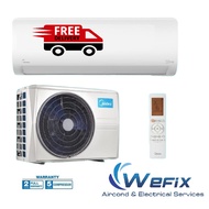 [MELAKA AREA] Midea Air conditioner Non Inverter (R32 Gas) PROMOTION + Free delivery