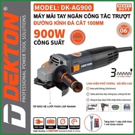 Máy cắt cầm tay Dekton DK-AG900 công tắc hông lưỡi cắt 100mm máy mài góc