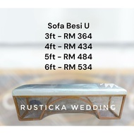 Sofa Pelamin Kerusi Pelamin Kerusi Sanding Wedding Chair Sofa Besi U Nordic Bench Stool Iron 3ft 4ft