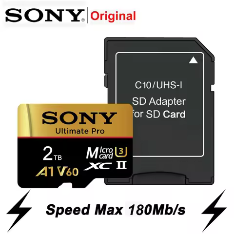 SONY Micro SD Card SD Memory Card Class10 UHS-I For Phone Camera 2TB 1TB 512GB 256GB 128GB 64GB U3 V