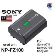 Sony NP-FZ100 Rechargeable Lithium-Ion Battery (2280mAh) for Alpha A1, A9 II, A9, A7S III, A7R III, 
