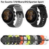 Suunto 9 / Suunto 7 / Suunto Spartan Sport Wrist HR  / Spartan Sport Wrist HR / D5 Silicone replacement strap Bracelet