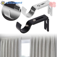 REFINEMENT Curtain Rod Holder, Hardware Adjustable Curtain Rod Brackets, Fashion Home Hanger for 1 Inch Rod Metal Window Curtain Rod Support for Wall