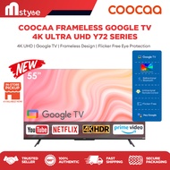 COOCAA Smart TV 50, 55, 65 inch G00gle TV Smart TV - HD - Bezel Less - Mirroring - Dolby Audio - USB/HDMI/LAN/WIFI