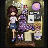 香港懷舊mimo 孖妹公仔 人偶 Mimo Doll 17cm 高 Figure 合Re-ment食玩 Camo迷彩系列 Yo~! Purple 仿BATHING APE裝