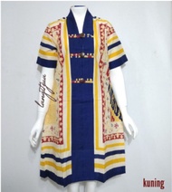 DRESS SALUR INTEN LENGAN PENDEK DRESS BATIK IMLEK BUSUI FRIENDLY -