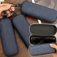 4-1Pc Dark Blue Oxford Cloth Eyewear Case - Dust-proof, Anti Pressure - Sunglasses Storage Box - for