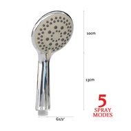 3 Pieces Packs Fixed Shower Head High Pressure 5 Spray Modes Rain High Pressure Rain Shower Head with showerhead holder and hose