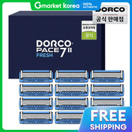 Dorco | ชดใบมดโกนหนวดโดรโกะ รน Face7Two Fresh จำนวน 12 ชน