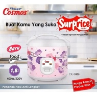 COSMOS Rice Cooker 1.8 Liter Anti Lengket CRJ 3305 / Magic Com - Garansi 1 Tahun