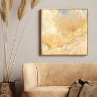 抽象畫 • 伊甸園-黃色玄關抽象掛畫/房間佈置/北歐/酒精畫/居家