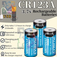 CR123A 🔋 3.7V 16340 Rechargeable Battery 16350 Lithium Battery for LED Flashlight 2550mWh