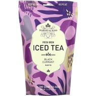 Harney & Sons, Fresh Brew Iced Tea, Black Tea, Invigorating Peach, 15 Tea Bags, 7.5 oz (212 g)