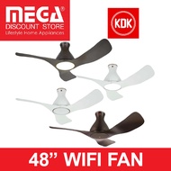 KDK AIRY 48" WIFI DC CEILING FAN WITH REMOTE &amp; OPTIONAL LIGHT [E48GP | E48HP]