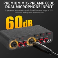 {asfrdt} Q-26 Professional Audio Interface Stereo/Mono USB Recording Sound Card with 32 bit/384 kHz 
