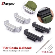 zhangeer 16mm to 22mm ABS Plastic Adapters Connector For Casio G-Shock GA-110 DW-5600 GW-M5610 GWX-56 Watches Strap Refit Accessories Wholesale【1 pair+Tools】