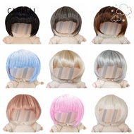 CAMELLI Doll Short BobHaircut, Multicolour Cartoon Vinyl Doll Wig, Fashion Charms Accessories Doll S