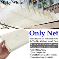 [RXJBS] 2.5x3m~3x6m Waterproof Retractable Telescopic Wave Sun Shade Net Home Garden Gazebo Pergolas