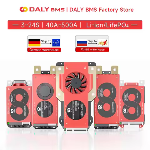 Daly Smart BMS 4S Lifepo4 8S 16S 40A 60A 100A 150A 200A 300A 400A 500A Bluetooth APP for Inverter So