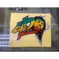 sticker kecil bob Marley 420