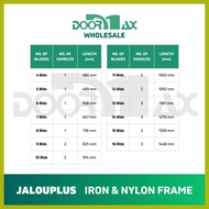 ✁ ▟ ∩ DOORMAX WHOLESALE Jalouplus Iron Powder Coated Steel Nylon Jalousie Window Frame 20 SETS