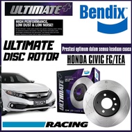 Bendix Ultimate+ Front And Rear Set Disc Rotor - Honda Civic FC/TEA 2016 BR2540 ULT+ BR2541 ULT+
