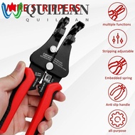 QUILLAN Wire Stripper Pliers, Crimping Cable Wire Automatic Stripping Pliers, Multifunctional Cut Line 3 in 1 Portable Crimper Pliers Hand Tools